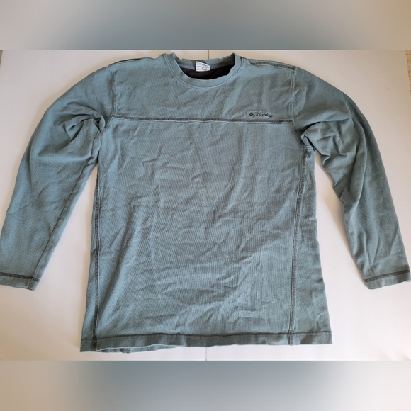 Columbia Sportswear Teal Colored Long Sleeve Crewneck Pullover Sweater - Picture 2 of 12